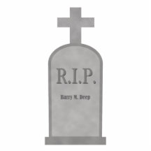 Foto Sclupture Halloweens Barry M. Deep Tombstone Photoausschnitt