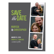 Foto-Stand-Art-Save the Date Karte Postkarten