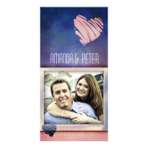 Fotoschablone der bunten Karte des Valentines/Lieb Personalisierte Foto Karte