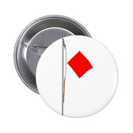 Foxtrot ich bin mit Behinderung Seesignal-Flagge Buttons