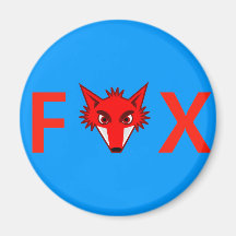 Foxy Fox Kühlschrankmagnet
