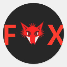 Foxy Fox Sticker