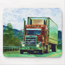 Fracht-LKW-Straßen-Transport-LKW-Fahrer Mousepad