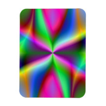 Fractal Hourglass Art Flexible Magnets