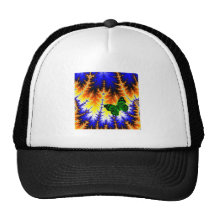 Fraktal mandelbrot Wald Schmetterling wood Trucker Mütze