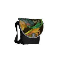 Fraktal - Paisley-Nahaufnahme Kuriertasche