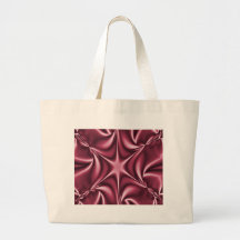 Fraktal Rasberry Starflower Einkaufstaschen
