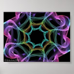 Fraktalgewebte materialien posterdrucke