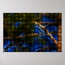 Fraktalkiefernbaumwebart Poster