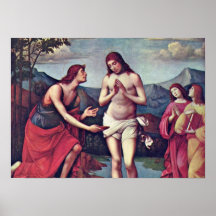 Francesco Raibolini - Taufe von Christus Plakate