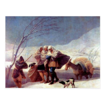 Francisco de Goya - der Schneesturm Postkarten