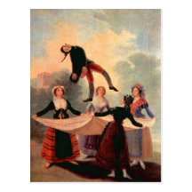 Francisco de Goya - der springende Jack Postkarte