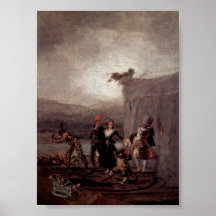 Francisco de Goya - reisender Schauspieler Plakatdruck