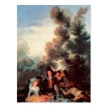 Francisco de Goya - Vesper draußen Postkarte