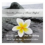 Frangipani, der Save the Date Mitteilungen Wedding Individuelle Einladung