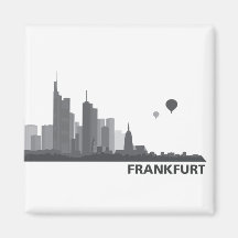 Frankfurt Skyline Kühlschrank Magnet Kühlschrankmagnet