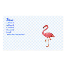 Franklin-Flamingo Visitenkarten Vorlage