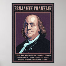 Franklin - Freiheit Posterdrucke