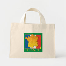 Frankreich-Karten-Taschen-Tasche