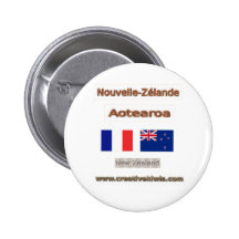 Frankreich, Nouvelle-Zélande Buttons