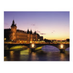 Frankreich, Paris, Fluss die Seine und Conciergeri Postkarte