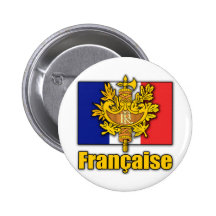 Frankreich-Wappen Anstecknadelbutton
