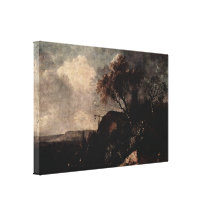 Franz Edmund Weirotter - Hütte durch den Fluss Gespannte Galeriedrucke