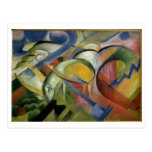Franz Marc das Schaf-Mutterschaf-Baby-Tier des Lam Postkarte