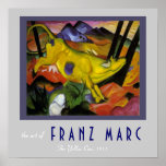 Franz Marc - die gelbe Kuh - Expressionist-Kunst Plakat