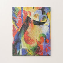 Franz Marc - gebrochenes Formpuzzlespiel