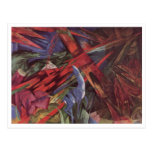 Franz Marc - Tierschicksals-Leinwand-Tod 1913 nach Postkarten