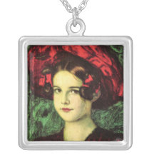 Franz von Stuck - Mary mit rotem Hut Selbst Gestalteter Schmuck