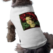 Franz von Stuck - Mary mit rotem Hut Hundetshirt
