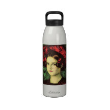 Franz von Stuck - Mary mit rotem Hut Wiederverwendbare Wasserflasche