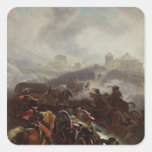 Französische Armee, welche die Sierra De Guadarram Quadrataufkleber