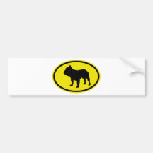 Französische Bulldogge Auto Sticker
