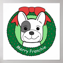 Französische Bulldoggen-Weihnachten Posterdrucke