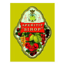 Französische Frucht Postkarte