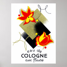 Französisches Blumenparfüm 1920 Plakatdrucke
