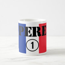 Französischsprachige Väter u. Vatis: Pere Numero U Kaffee Tasse