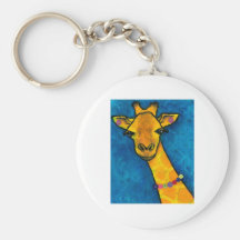 Frau Fancy Giraffe Schlüsselanhänger