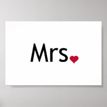 Frau - Hälfte von Herrn und Frau Set Posterdruck