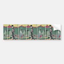 Frau mit einem Besucher durch Kitagawa, Utamaro Uk Auto Sticker