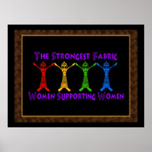 Frauen, die Frauen stützen Posterdruck