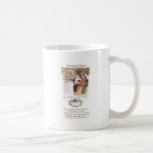 Frauen, die im Kirchen-Vintagen Weihnachten singen Kaffee Haferl