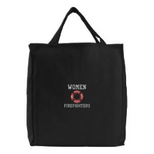 Frauen-Feuerwehrmänner gestickte Tasche
