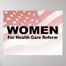 Frauen für Gesundheitswesenreform Poster