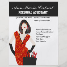 Frauen-persönlicher AssistentFashionista Flyerdesign