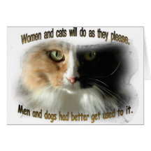 Frauen und Katzen… Karten