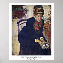 Fräulein Cassatt, die Karten durch Edgar Degas hal Plakatdrucke